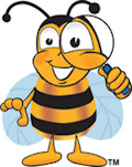Bee with Magnifier